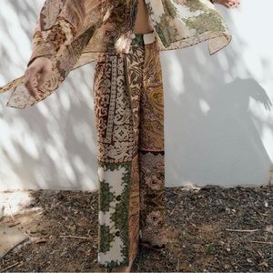 ZARA Patchwork Pants — NWOT